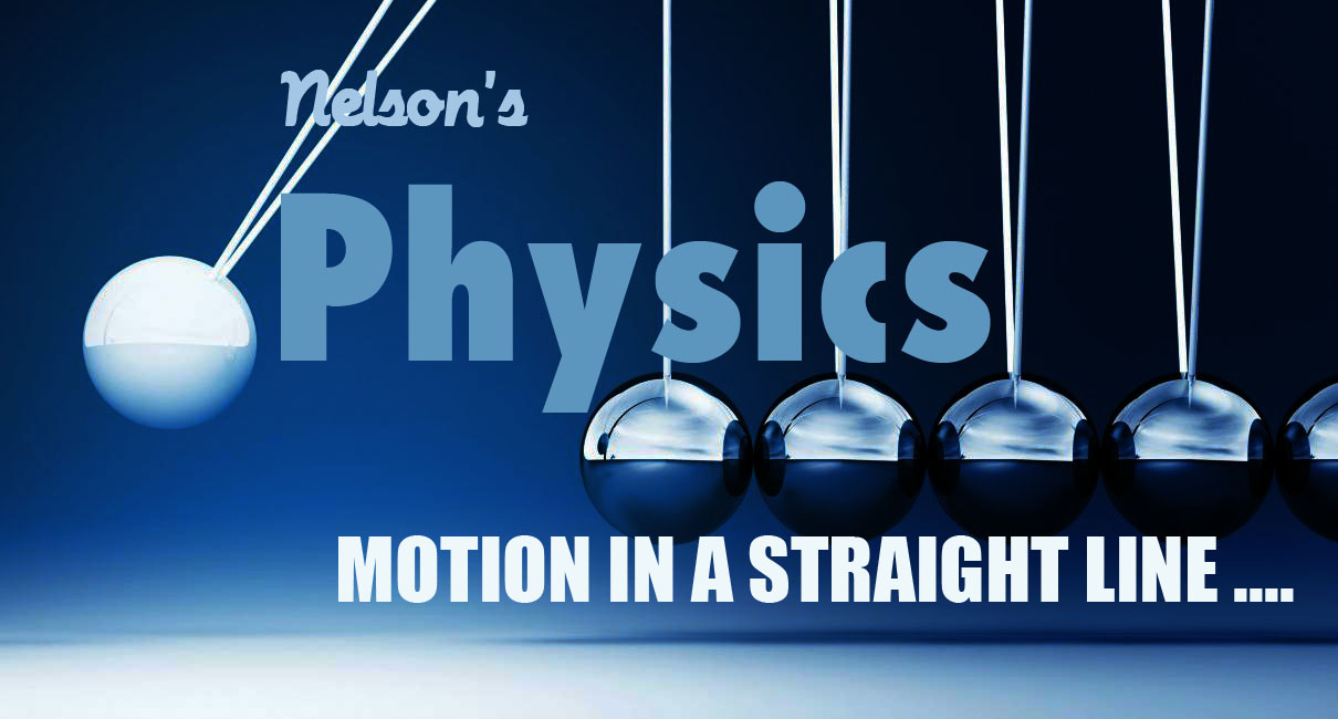 MOTION IN A STRAIGHT LINE…..